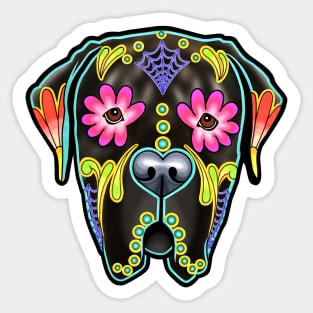 Mastiff in Brindle - Day of the Dead Sugar Skull Dog Sticker